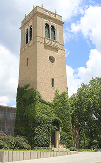the Carillon Tower on uw campus.