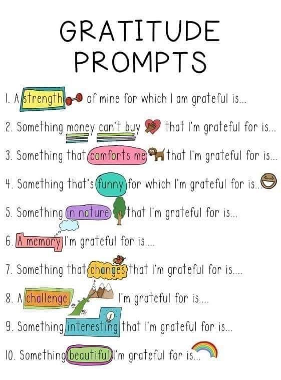 10 Gratitude Prompts